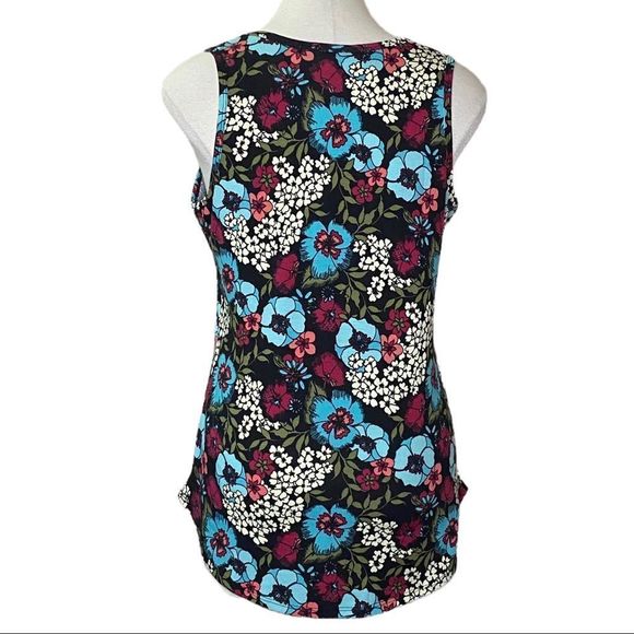 LuLaRoe Classic Tank Top Shirt Sleeveless Floral Size Large NEW - Picture 3 of 6